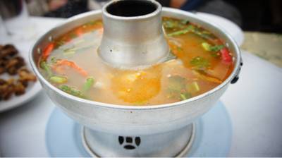 แกงป่าปลา ที่ ร้านอาหาร สโมสรอ่างขาง