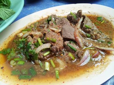 ตับหวานรสเด็ด ตับนุ่มมมาก ที่ ร้านอาหาร ส้มตำเจ๊สวย