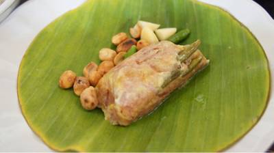 จิ้นส้มหมกปลา 35 บาท ที่ ร้านอาหาร เฮือนใจ๋ยอง