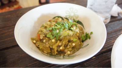 น้ำพริกหนุ่ม 45บาท ที่ ร้านอาหาร เฮือนใจ๋ยอง