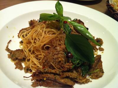 สปาเก็ตตี้ไส้อั่ว ที่ ร้านอาหาร Cafe & Etcetera By Kloset