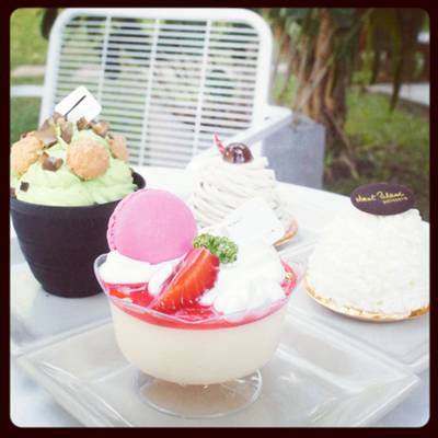 ทีรามิสุสตอเบอรี่ 70บาท ที่ ร้านอาหาร Mont Blanc