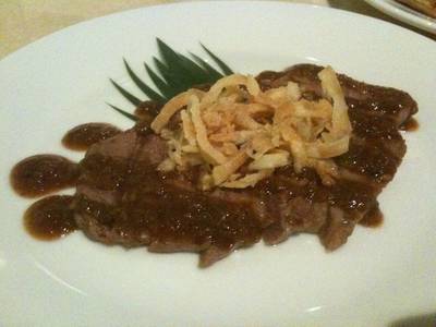 Grilled australian beef เนื้อออสเตรเลียย่าง ที่ ร้านอาหาร Tsu  JW Marriott