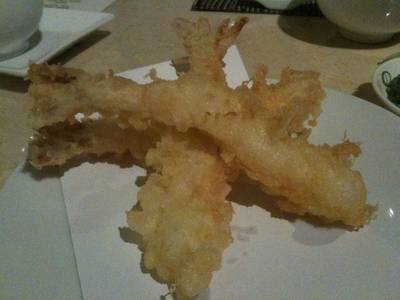 กุ้งเทมปุระ (Shrimp tempura) ที่ ร้านอาหาร Tsu  JW Marriott