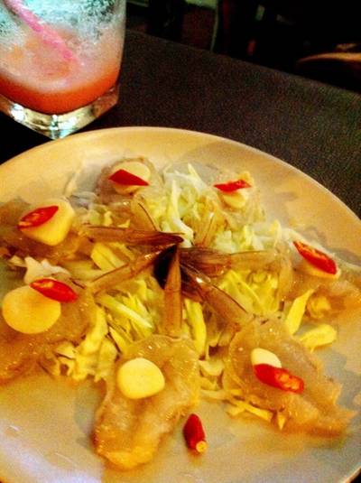กุ้งแช่น้ำปลา ที่ ร้านอาหาร Jazz Happens Bar