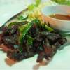 เนื้อแดดเดียว 120บาท ที่ ร้านอาหาร สวนอาหารบ้านกังหัน