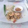 วุ้นเส้นผัดไทกุ้งสดก็อร่อย วุ้นเส้นน้อยไปนิดนึงสำหรับคนที่ชอบ ที่ ร้านอาหาร Capitan Amigo