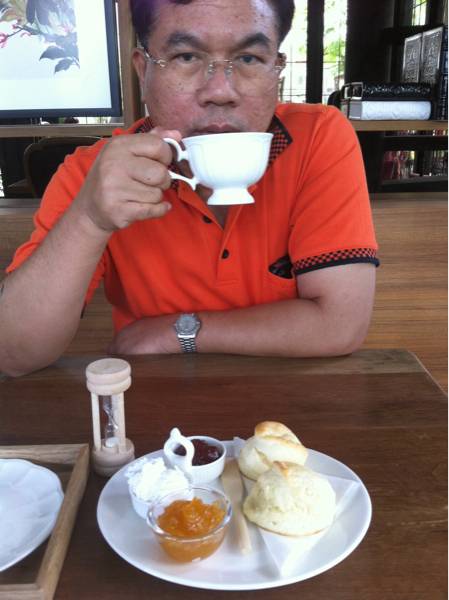 my daddy's scone :)) ที่ ร้านอาหาร Peony Tea Room The Circle The Circle