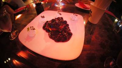 บลูเบอรี่ชีสเค้ก ที่ ร้านอาหาร เวียง จูมออน ทีเฮาส์