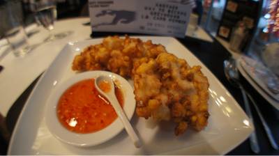 ข้าวโพดหวานทอด 150บาท ที่ ร้านอาหาร Greyhound Café สยามเซ็นเตอร์