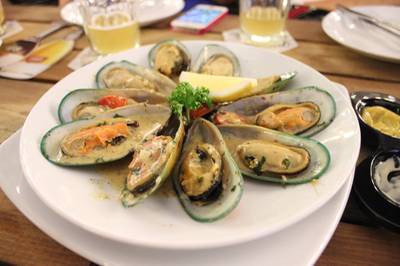 เห็ดอบเบียร์ครับ ที่ ร้านอาหาร “Belgian Beer Fest” at K-village