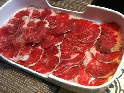 เนื้อวัว ที่ ร้านอาหาร Shabu King