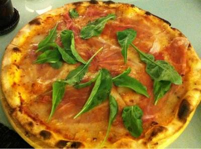 Pizza Parma Ham ที่ ร้านอาหาร “Belgian Beer Fest” at K-village