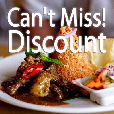 Can't Miss! ส่วนลดร้านอาหาร