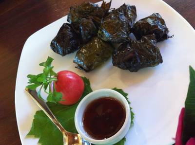 ไก่ห่อใยองุ่น ที่ ร้านอาหาร VinCotto