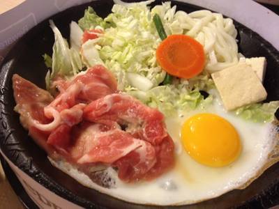 สุกี้ยากี้หมู+ไข่ ที่ ร้านอาหาร Pepper Lunch Central Ladprao