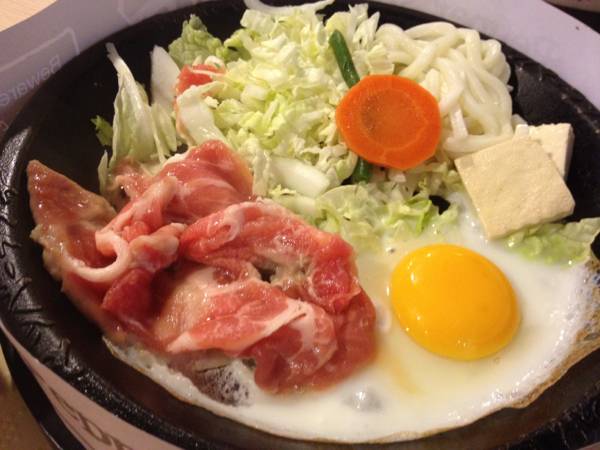 สุกี้ยากี้หมู+ไข่ ที่ ร้านอาหาร Pepper Lunch Central Ladprao