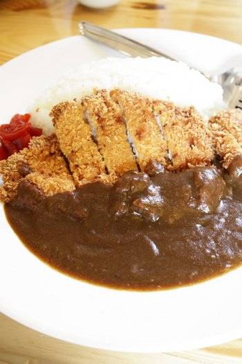 ข้าวหมูทอดแกงกะหรี่ ที่ ร้านอาหาร Gyudon Express