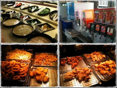 ไลน์อาหารตักเอง ที่ ร้านอาหาร Super Steak