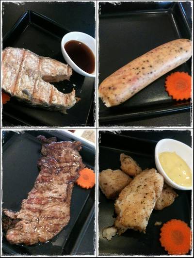 เสต็กที่สั่ง (บางส่วน) ที่ ร้านอาหาร Super Steak
