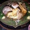 กะทะทองเหลือง ที่ ร้านอาหาร นานาหมูกะทะ