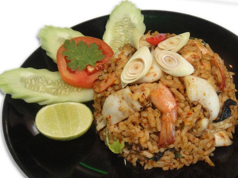 ข้าวผัดต้มยำทะเลแห้ง รสแซ่บจี๊ดจ๊าด ที่ ร้านอาหาร Music Room Hua Hin