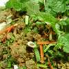 ลาบปลาดุก อาหารขึ้นชื่อของทางร้าน ที่ ร้านอาหาร ลาบปลาดุกเจริญผล