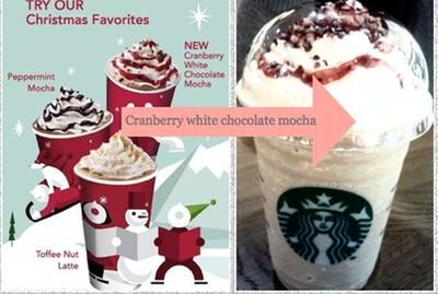 เปรี้ยวๆหวานๆกับ Cranberry White Chocolate Mocha ที่ ร้านอาหาร Starbucks Avenue รัชโยธิน