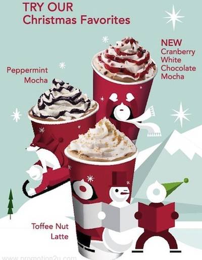 เครื่องดื่มของเทศกาลนี้ค่ะ ที่ ร้านอาหาร Starbucks Avenue รัชโยธิน