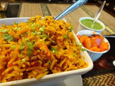 ข้าวหมกแกะ ที่ ร้านอาหาร India Gate Resturant