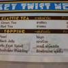 เมนูบางส่วน ที่ ร้านอาหาร monkey twist