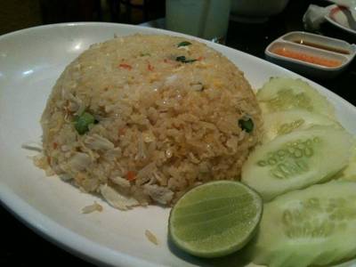 ข้าวผัดปู ที่ ร้านอาหาร ฮั่วเซ่งฮง เยาวราช