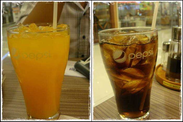 เครื่องดื่มเย็นๆ ที่ ร้านอาหาร Pepper Lunch Central World