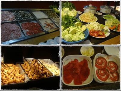 ไลน์อาหารตักเอง ที่ ร้านอาหาร บอย โพนยางคำ