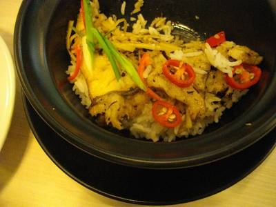 ข้าวอบปลากะพงเต้าซี่ ที่ ร้านอาหาร Cheesecake House