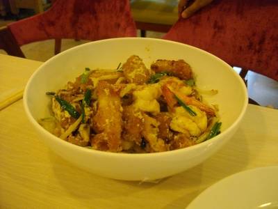ขนมผักกาดทรงเครื่องทอด ที่ ร้านอาหาร Cheesecake House
