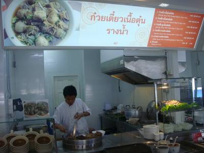 ถึงร้านแล้วว ที่ ร้านอาหาร ก๋วยเตี๋ยวเนื้อตุ๋น รางน้ำ