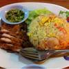 ข้าวผัดกุ้ง, ไก่อบ ที่ ร้านอาหาร ไก่รสทิพย์