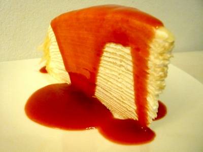 Crepe Cake ที่ ร้านอาหาร lullaby sweet & dessert cafe'