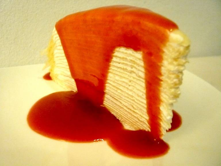 Crepe Cake ที่ ร้านอาหาร lullaby sweet & dessert cafe'