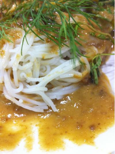 จีนน้ำพริก ที่ ร้านอาหาร ขนมจีนบุฟเฟ่ต์