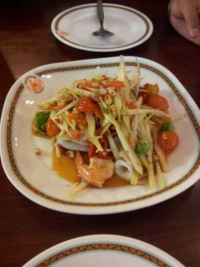ตำทะเล ที่ ร้านอาหาร ส้มตำพันล้าน The Mall Korat