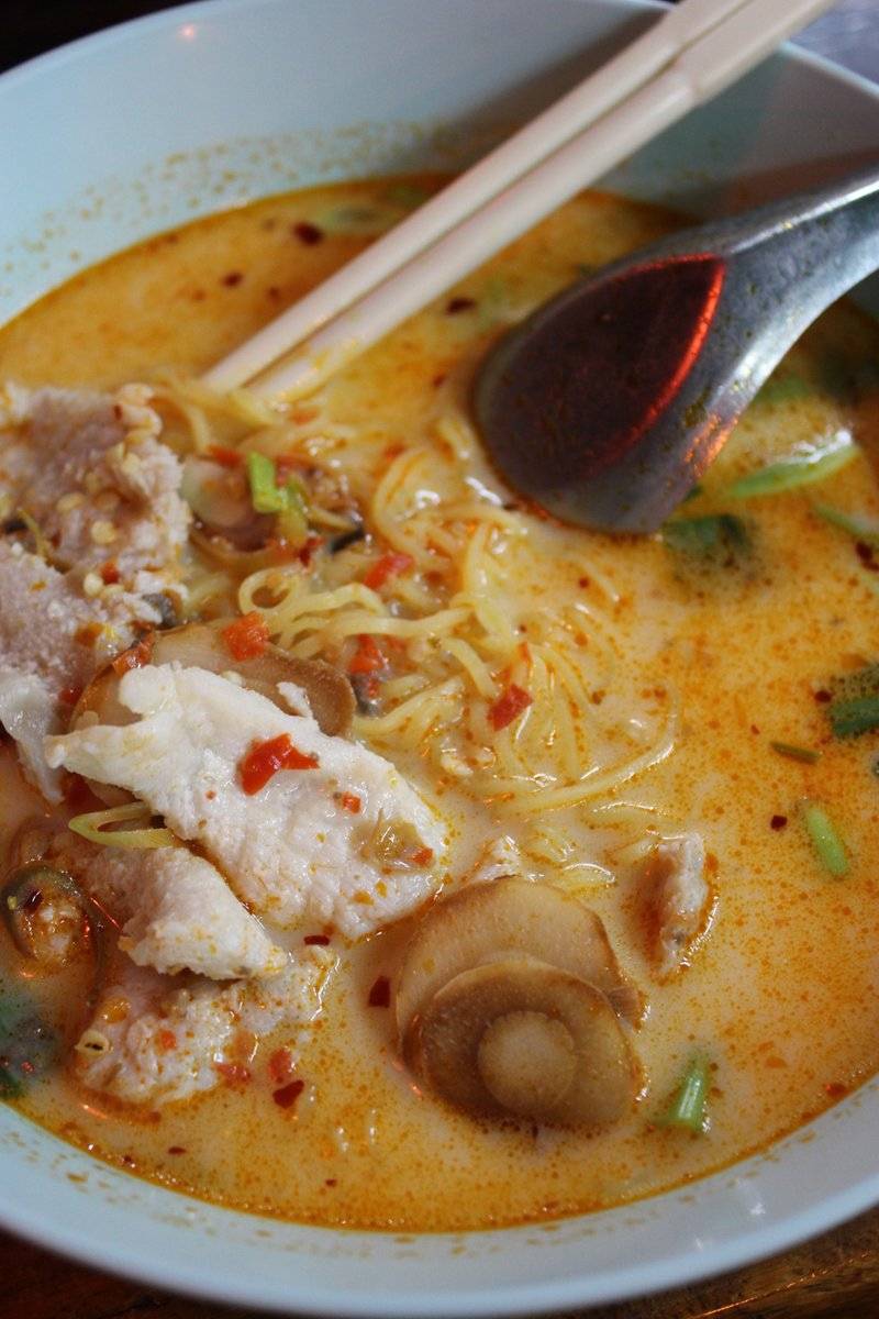 บะหมี่ต้มยำปลา ที่ ร้านอาหาร @88888ริ้ว