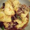 ปลากระพงผัดฉ่า ที่ ร้านอาหาร ป.โภชนา