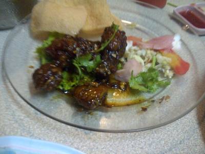 ไก่เหล้าแดง ที่ ร้านอาหาร สอาดโภชนา