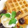 วาฟเฟิลผลไม้รวม ที่ ร้านอาหาร patio nawamin city avenue
