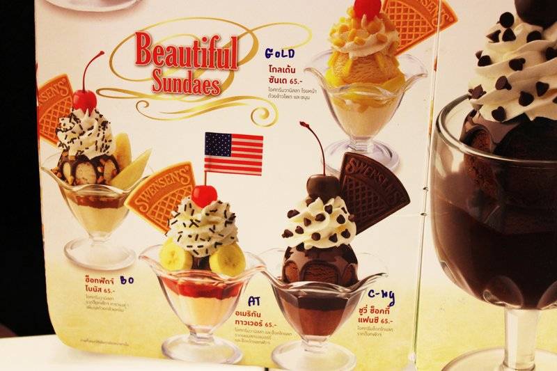 เมนูครับ ที่ ร้านอาหาร swensen เมเจอร์ฉะเชิงเทรา