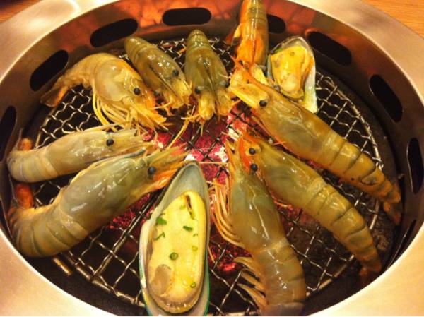 กุ้งตัวใหญ่ ที่ ร้านอาหาร Sumi Sumi ( อิ่มเวอร์ ) Seacon Square