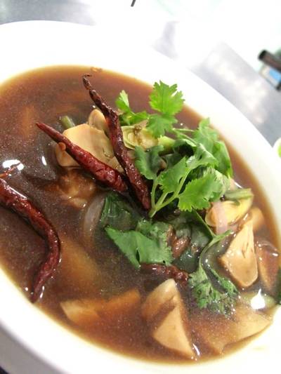 ต้มแซ่บกระดูกหมูอ่อน ที่ ร้านอาหาร ปทุมเค้ก