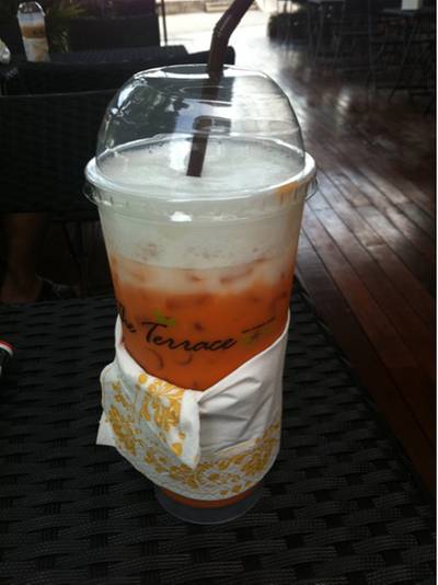 ชานมเย็น45บาท ที่ ร้านอาหาร The Terrace By Pro ซีคอนสแควร์